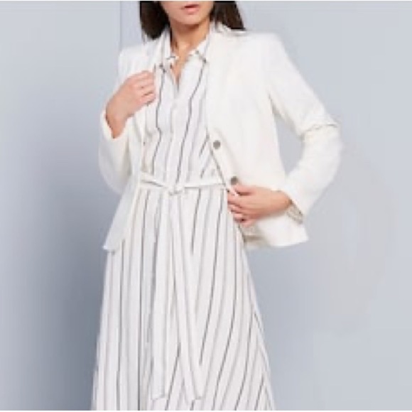 NWT Calvin Klein Luxe Stretch 2 Button Notch Lapel Long Sleeve Blazer - Picture 4 of 15